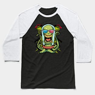 Alien UFOs Science Fiction Sci-Fi Baseball T-Shirt